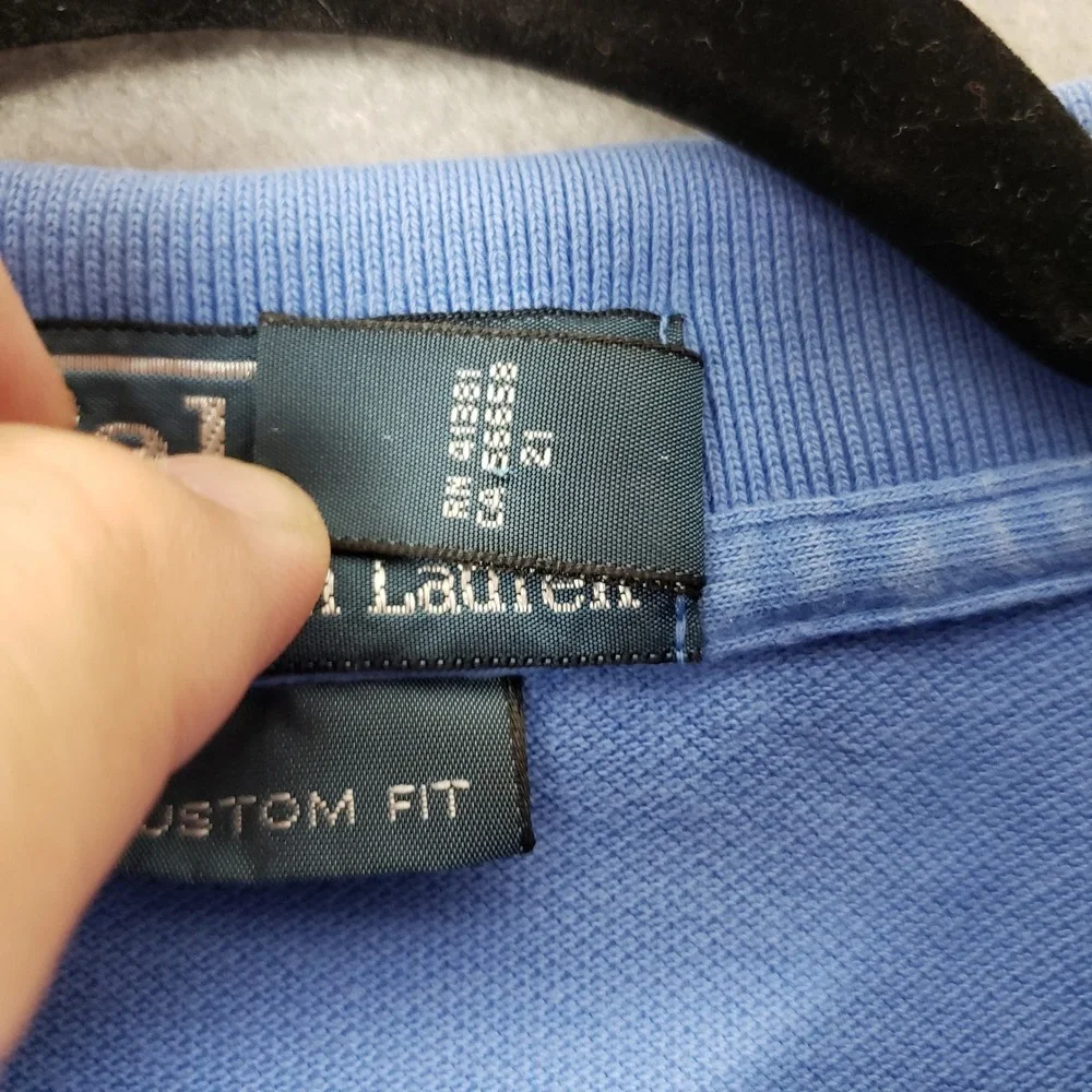 Polo Ralph Lauren Size‎ XL Pony Logo Polo Shirt Periwinkle Pastel Preppy Classic